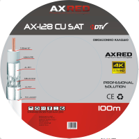 AX-128 CU SAT AXRED ΟΜΟΑΞΟΝΙΚΟ ΔΟΡΥΦΟΡΙΚΟ ΚΑΛΩΔΙΟ (ΧΑΛΚΟΣ)