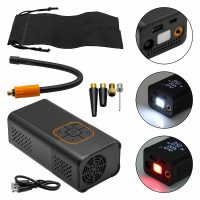 Επαναφορτιζόμενη Τρόμπα Αυτοκινήτου 150PSI 50W 7.4V 3 σε 1 με Ψηφιακή Οθόνη, Power Bank και Φακό W17145-9