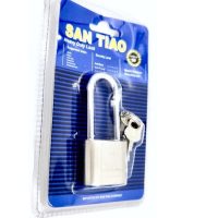 Λουκέτο Ατσάλινο 30mm Πέταλο με 3 Κλειδιά Ασφαλείας XS-30 Ασημί (Αντιγραφή)