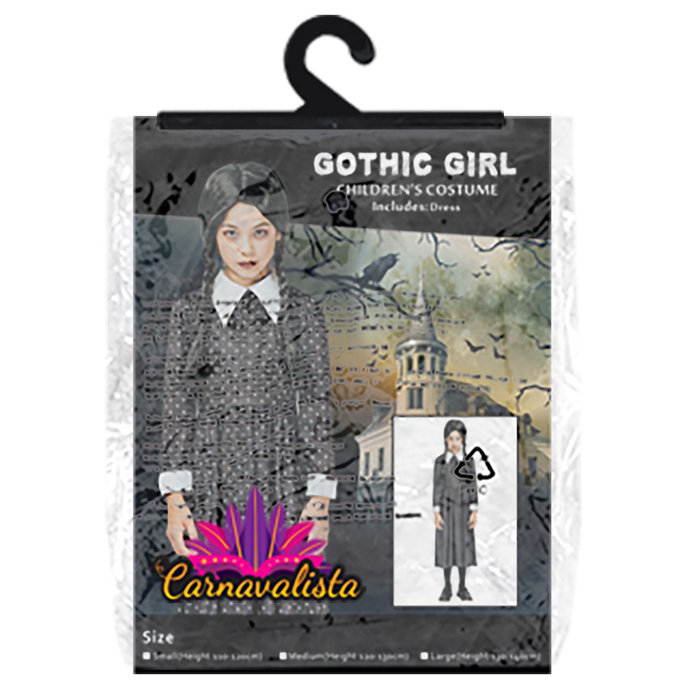 Στολή Παιδική Gothic Κορίτσι Carnavalista 232387 - Image 3