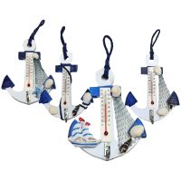 Άγκυρα με Θερμόμετρο Κρεμάστρα 12x10cm SummerTiempo 623124   12τμχ