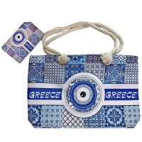 Τσάντα Παραλίας Μάτι σετ με Νεσεσέρ 56x37x17cm & 19x11cm SummerTiempo 623369
