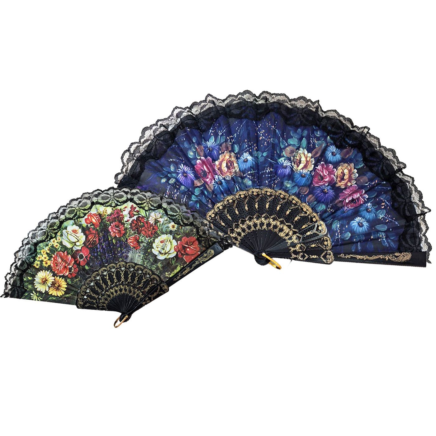 Βεντάλια Δαντέλα Φλοράλ 23cm SummerTiempo 62435