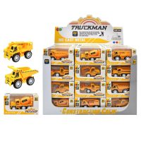 Μεταλλικά Δομικά Οχήματα Pull Back 10cm - 1 τμχ  ToyMarkt 902378
