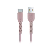 Maxlife καλώδιο MXUC-04 USB - USB-C 1,0 m 3A ροζ