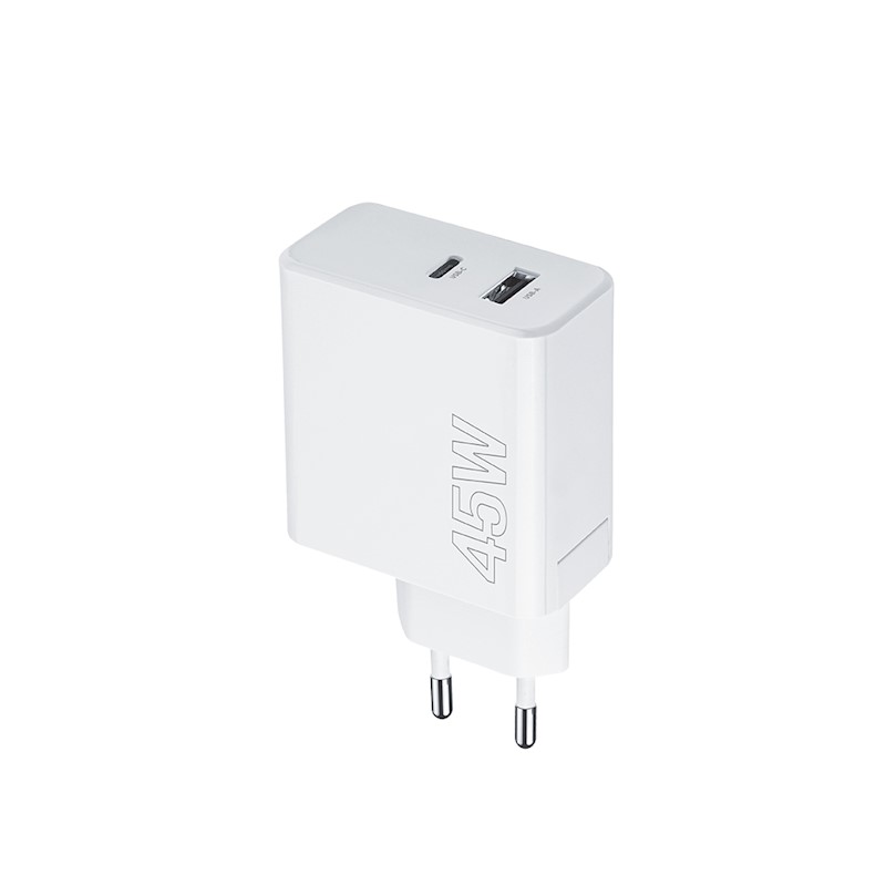 Maxlife φορτιστής MXTC-07-45AC PD QC 1x USB-C 1x USB 45W λευκό