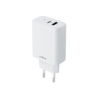 Maxlife φορτιστής MXTC-10-30AC PD QC 1x USB-C 1x USB 30W λευκό