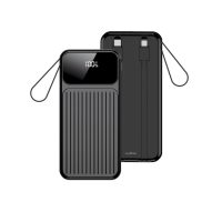 Maxlife Power bank με ενσωματωμένα καλώδια MXPB-06 PD QC 22,5W 10000 mAh μαύρο