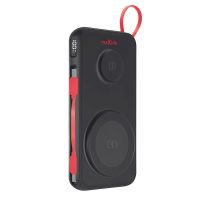 Maxlife ασύρματο power bank  MXPB-08 10000 mAh μαγνητικό 3 σε 1 μαύρο