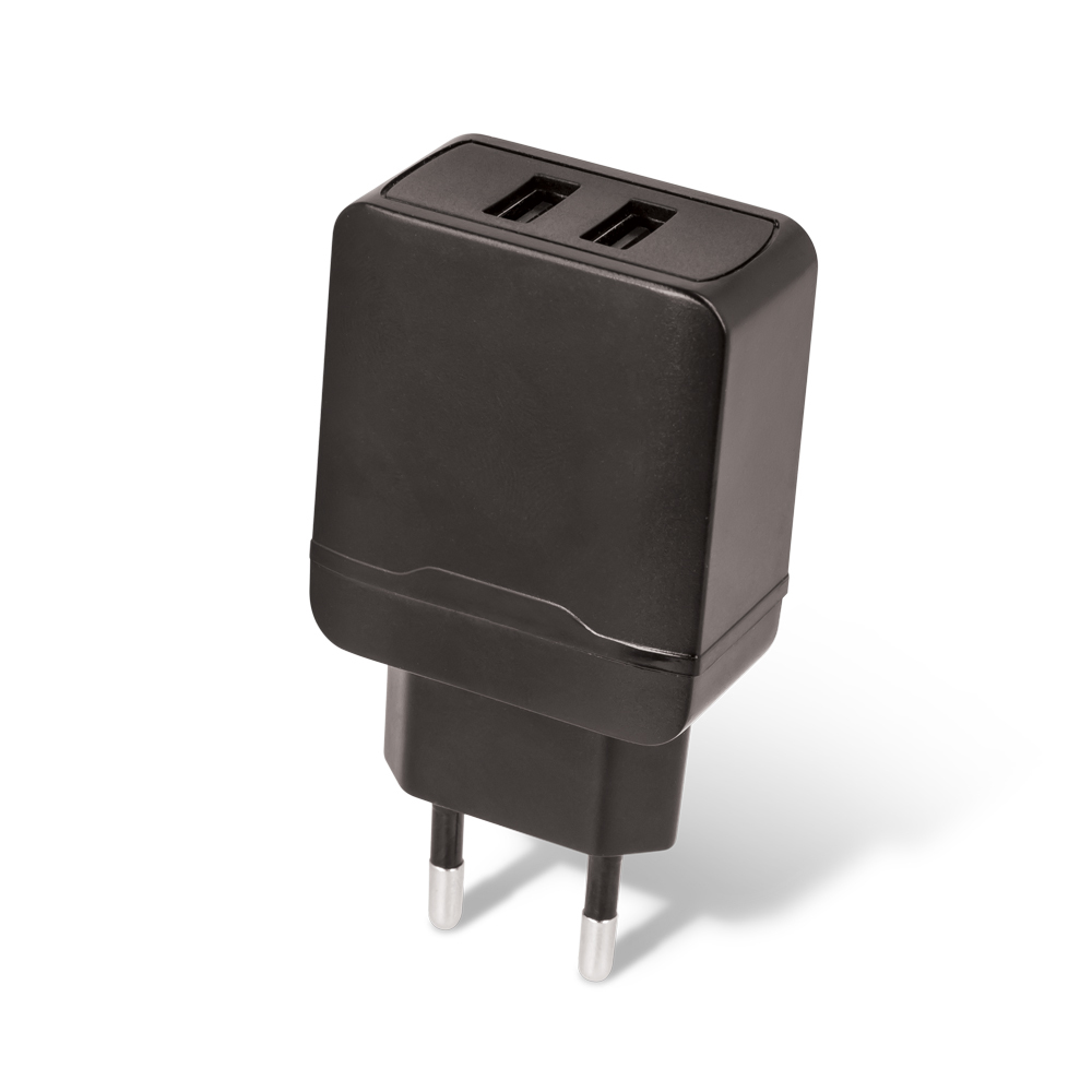 Maxlife Φορτιστής MXTC-02 2x USB 2.4A μαύρος