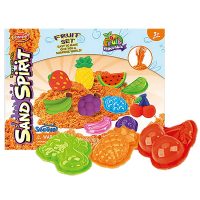 Έξυπνη Άμμος με Καλούπια Φρούτα 19x15cm 300g net ToyMarkt 913704