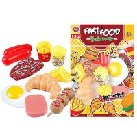 Fast Food 8 τεμ 20x14cm ToyMarkt 971367