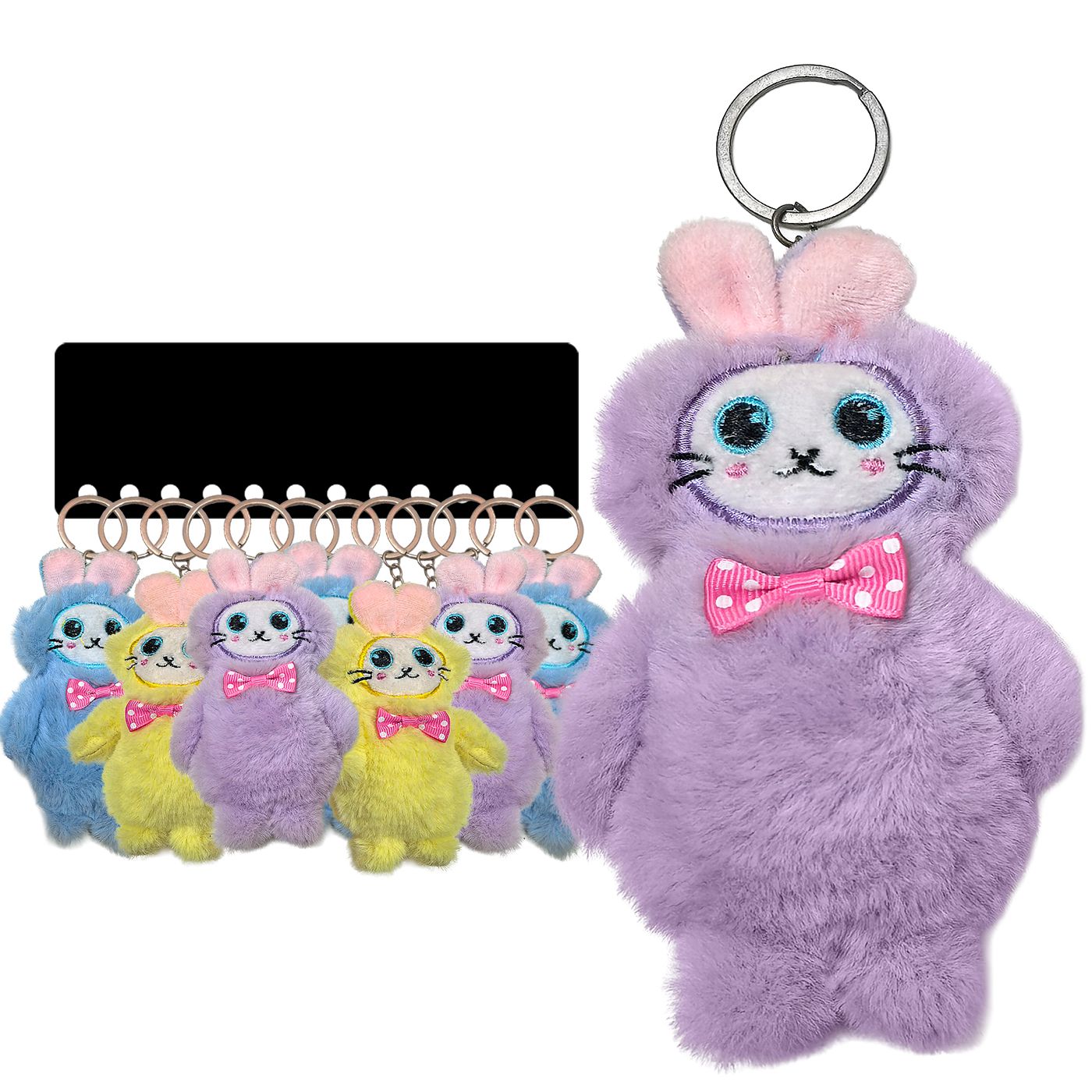 Μπρελόκ Αρκουδάκι με Παπιγιόν 13x8cm ToyMarkt 99555 12τμχ