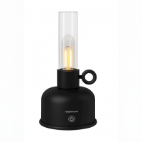 Forever Light Vintage Λάμπα LED πετρελαίου Μαύρη
