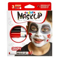 Βαφές Προσώπου 3τεμ Carioca Maskup (Κόκκινο-Άσπρο-Μαύρο)  Carioca 43491