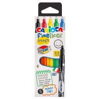 Μαρκαδόροι Carioca Fineliner Study 0,5mm σετ=5 Χρώματα  Carioca 44102