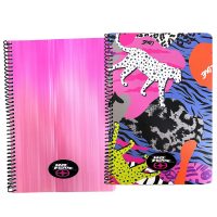 Τετράδιο Σπιραλ 2 Θεμάτων, 70φύλλων no Fear Bold Africa- Pink grd 17x25cm Gim 348-26402  10τεμ.